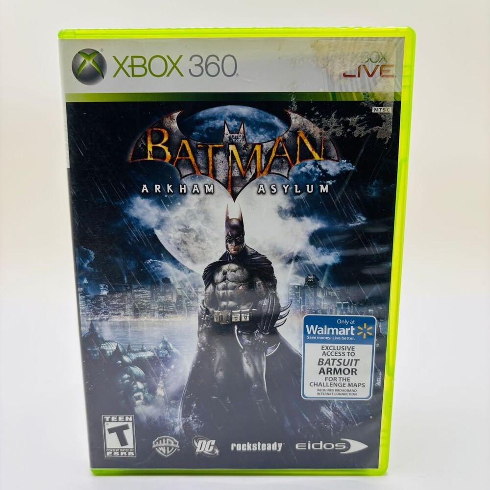 Batman: Arkham Asylum X360 (Microsoft Xbox 360, 2009) Complete W/ Manual